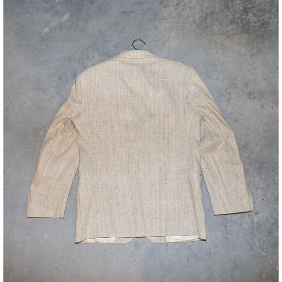 English Manor Mens Suit Silk Tweed Blazer Summer Spring Menswear Top Size 43R - Picture 2 of 4